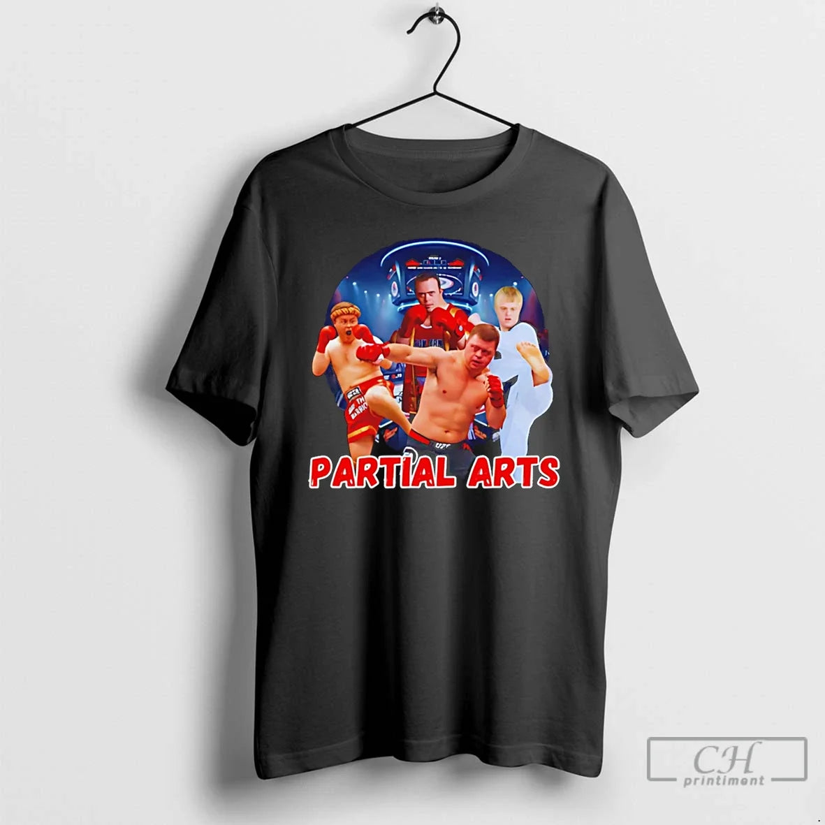 Classic Partial Arts Down Graphic - Adult & Kids T-Shirts, Sweatshirts & Hoodies apparel design preview 1