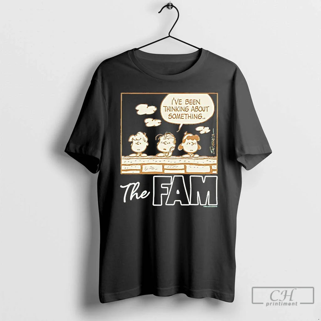 Classic Peanuts Fam Ive Been Thinking About Something - Adult & Kids T-Shirts, Sweatshirts & Hoodies apparel design preview 1