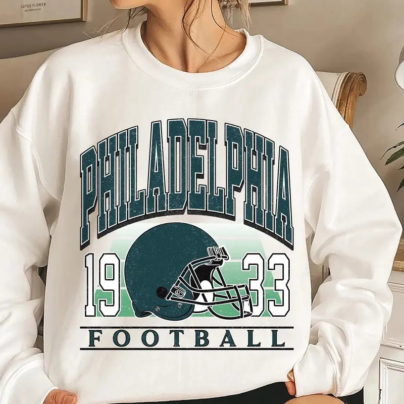 Classic Philadelphia Football Vintage - Adult & Kids T-Shirts, Sweatshirts & Hoodies apparel design preview 1