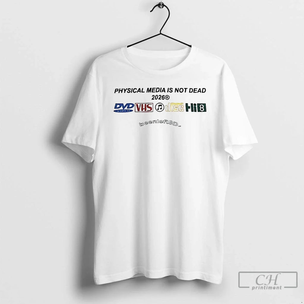 Classic Physical Media Is Not Dead 2026 - Adult & Kids T-Shirts, Sweatshirts & Hoodies apparel design preview 1