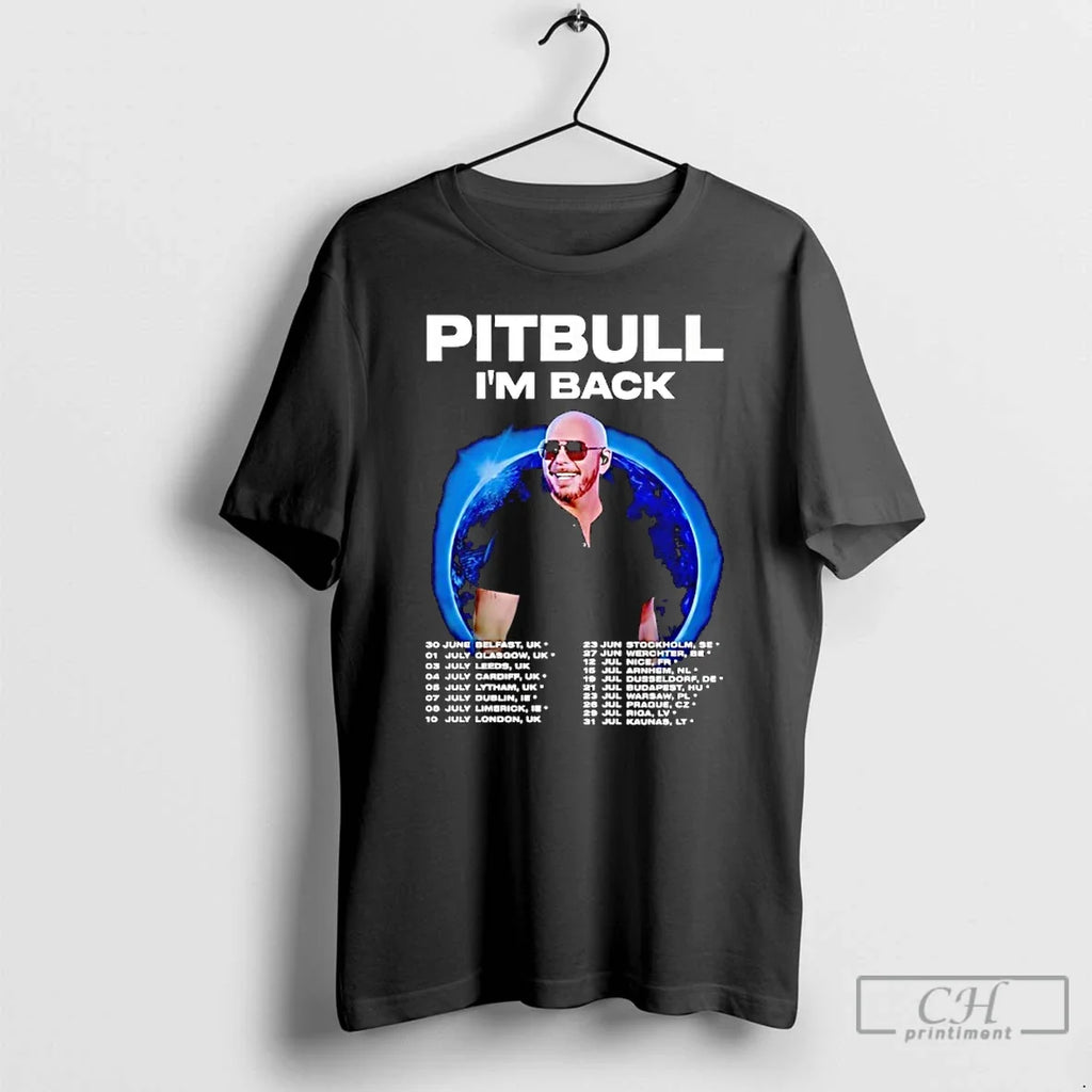 Classic Pitbull Im Back Fan Tour 2025 Concert Dates - Adult & Kids T-Shirts, Sweatshirts & Hoodies apparel design preview 1