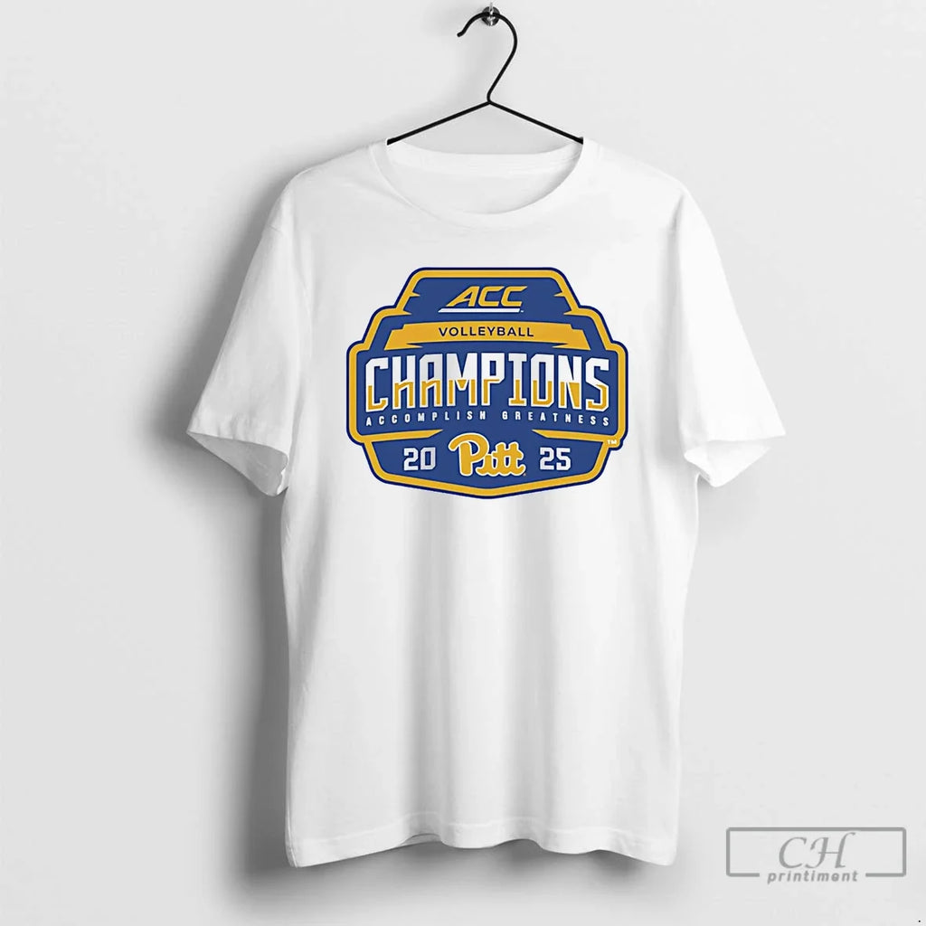 Classic Pittsburgh Panthers 2025 Acc Volleyball - Adult & Kids T-Shirts, Sweatshirts & Hoodies apparel design preview 1