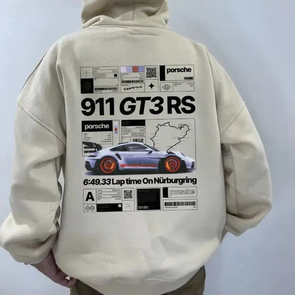 Classic Porsche 911 GT3 RS Menswear Street Racing Car - Adult & Kids T-Shirts, Sweatshirts & Hoodies apparel design preview 1