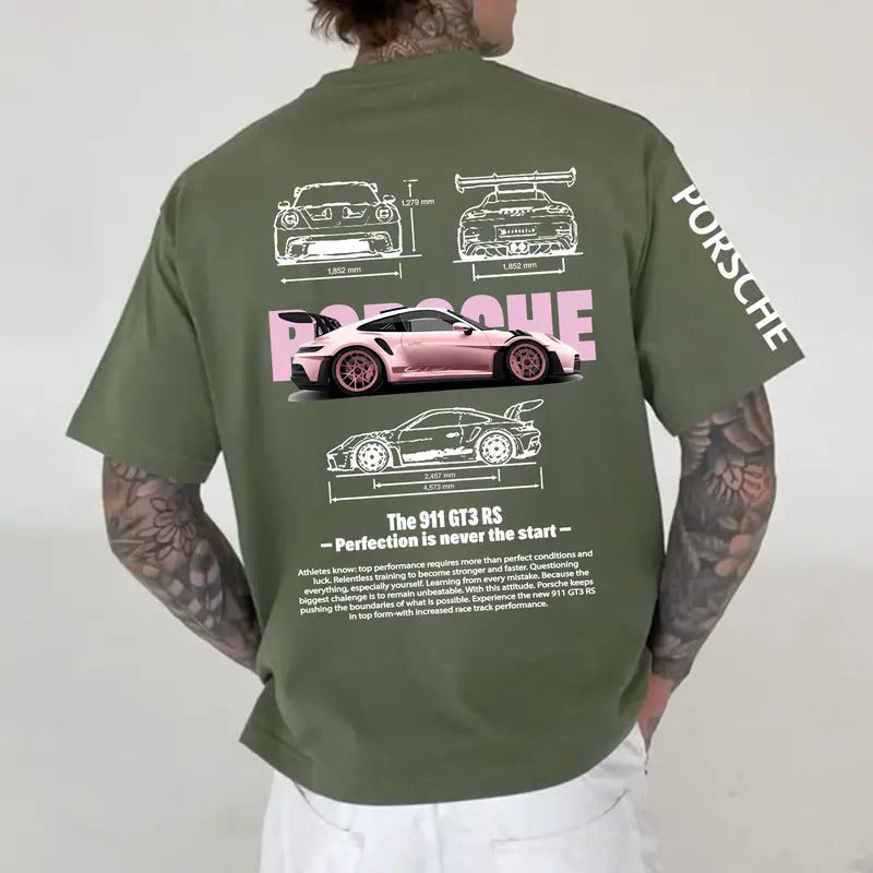 Classic Porschee 911 GT3 RS Racing Car Cotton - Adult & Kids T-Shirts, Sweatshirts & Hoodies apparel design preview 1