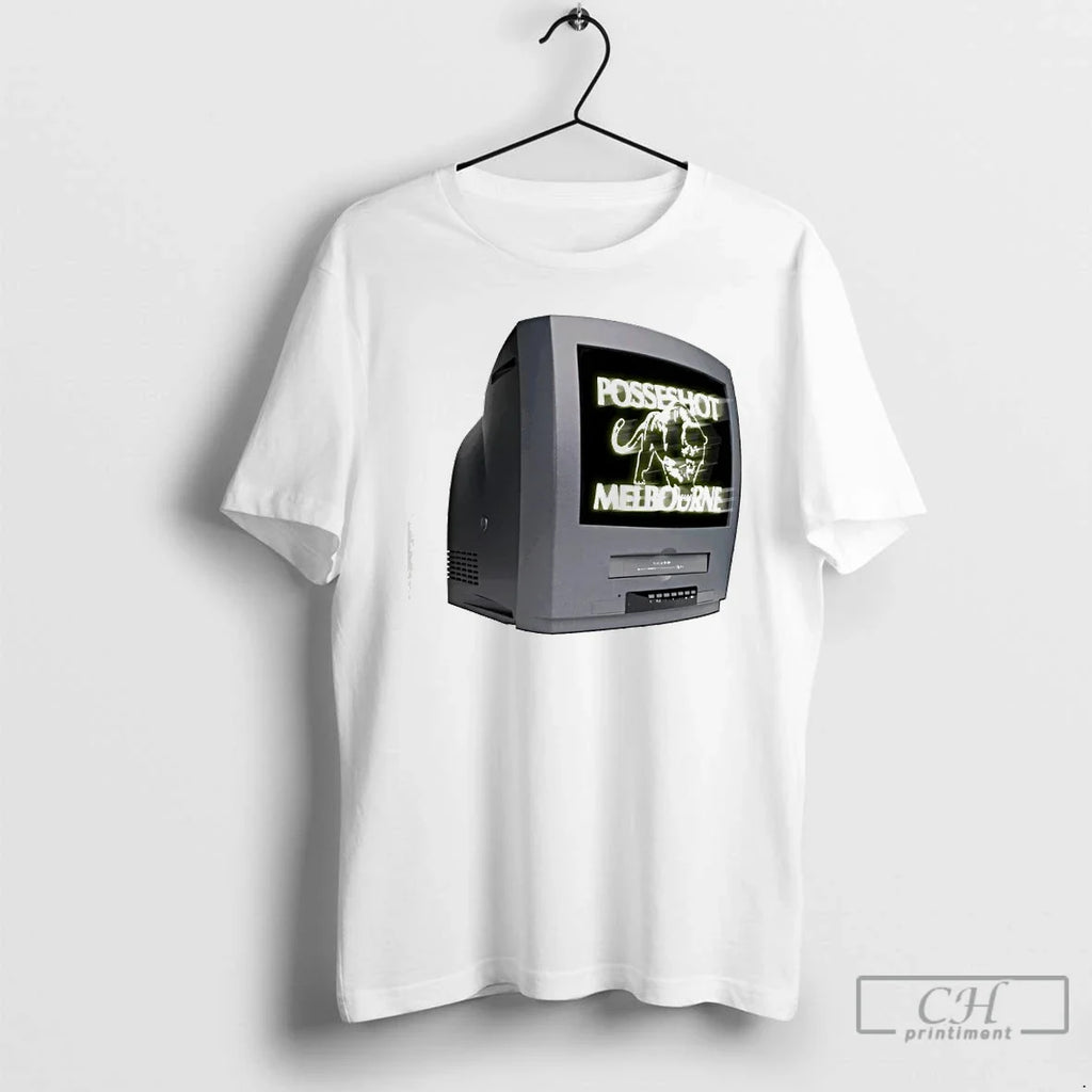 Classic Posseshot Melbourne Tv Glow Front Print - Adult & Kids T-Shirts, Sweatshirts & Hoodies apparel design preview 1