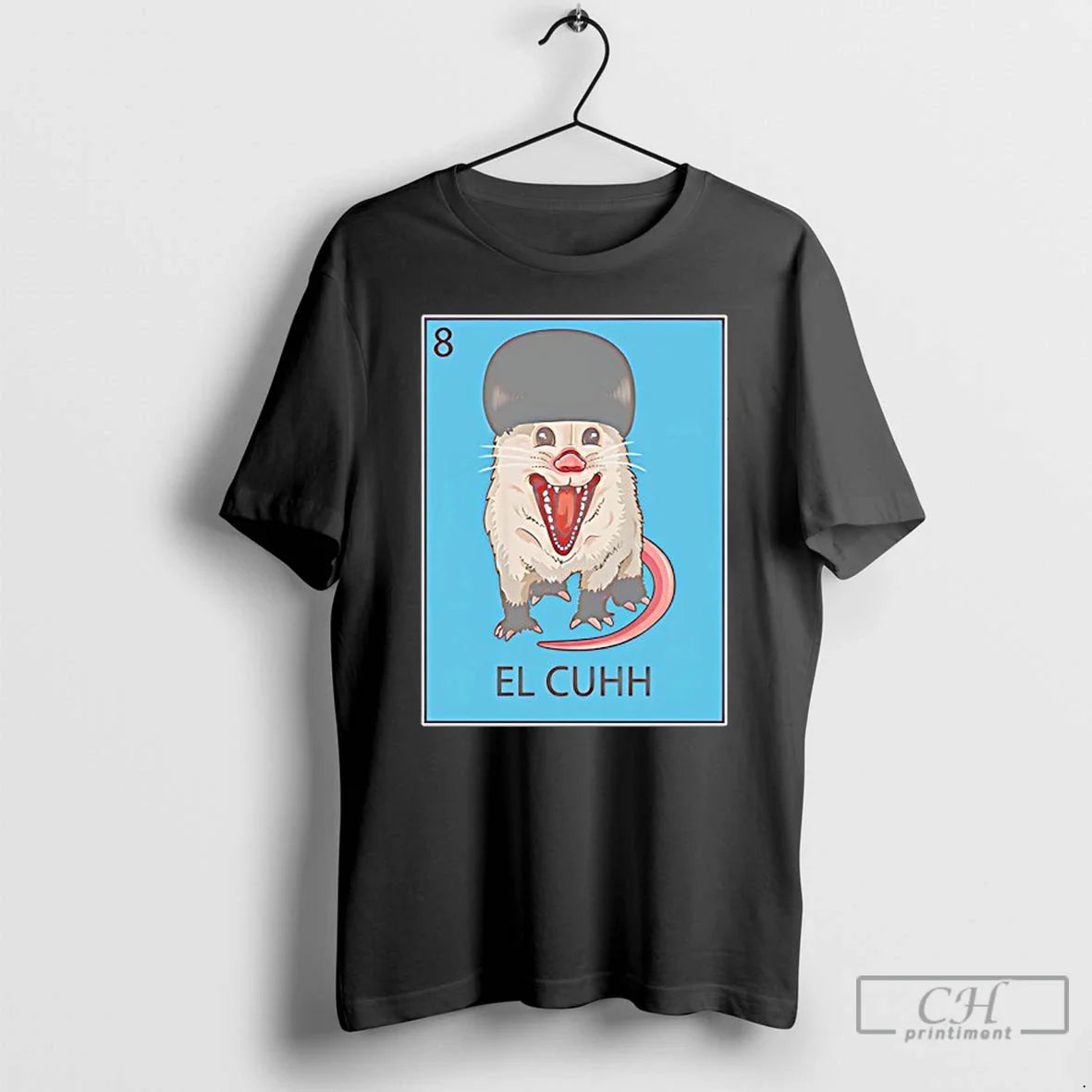 Classic Possum El Cuhh Takuache Loteria - Adult & Kids T-Shirts, Sweatshirts & Hoodies apparel design preview 1