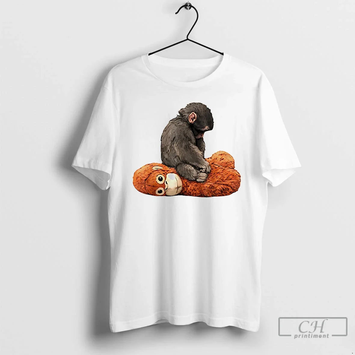 Classic Punch Kun Protect Baby Monkey - Adult & Kids T-Shirts, Sweatshirts & Hoodies apparel design preview 1