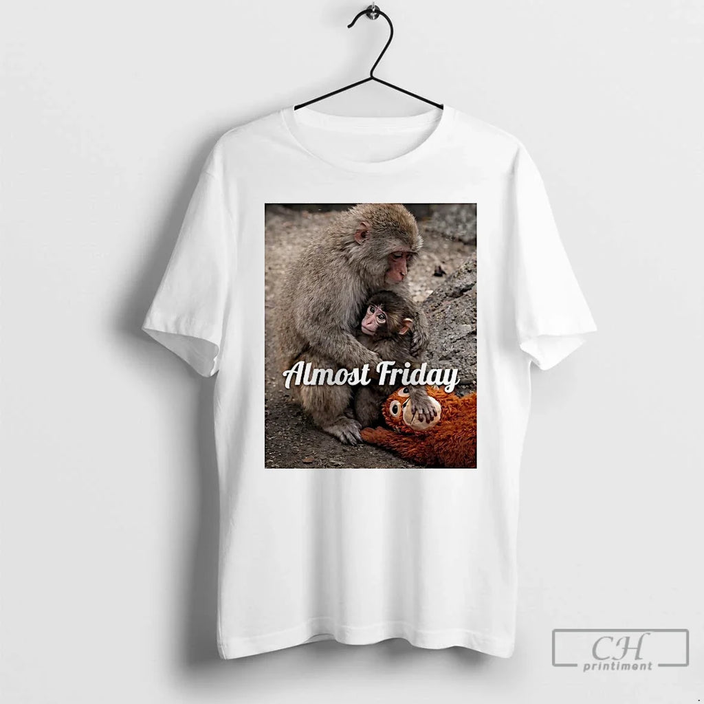 Classic Punch The Monkey Bodyguard Almost Friday - Adult & Kids T-Shirts, Sweatshirts & Hoodies apparel design preview 1