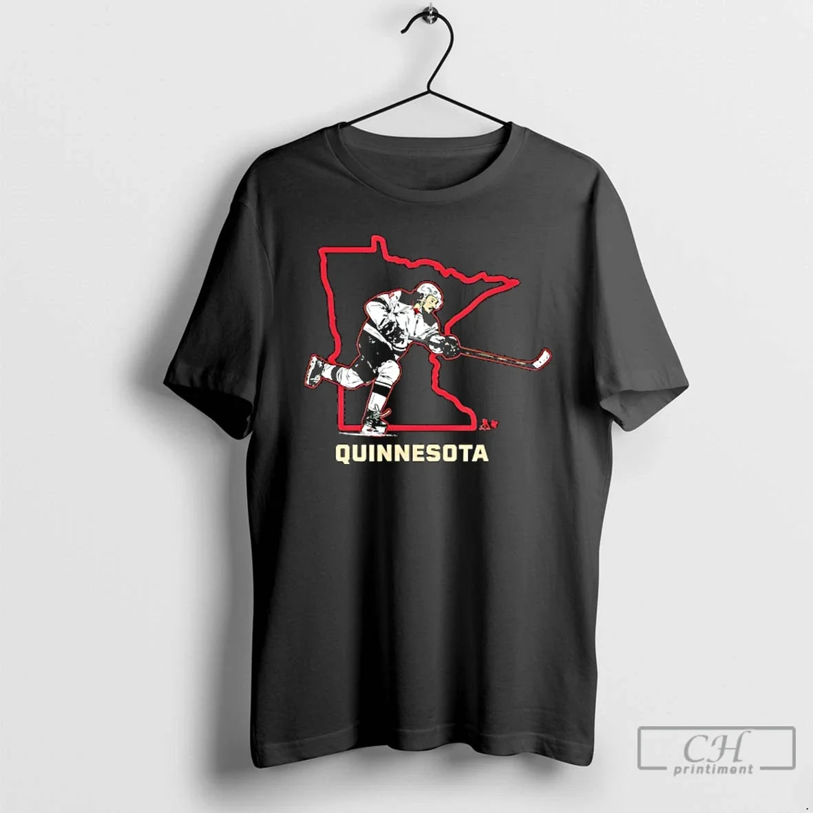 Classic Quinn Hughes Quinnesota Minnesota Hockey - Adult & Kids T-Shirts, Sweatshirts & Hoodies apparel design preview 1