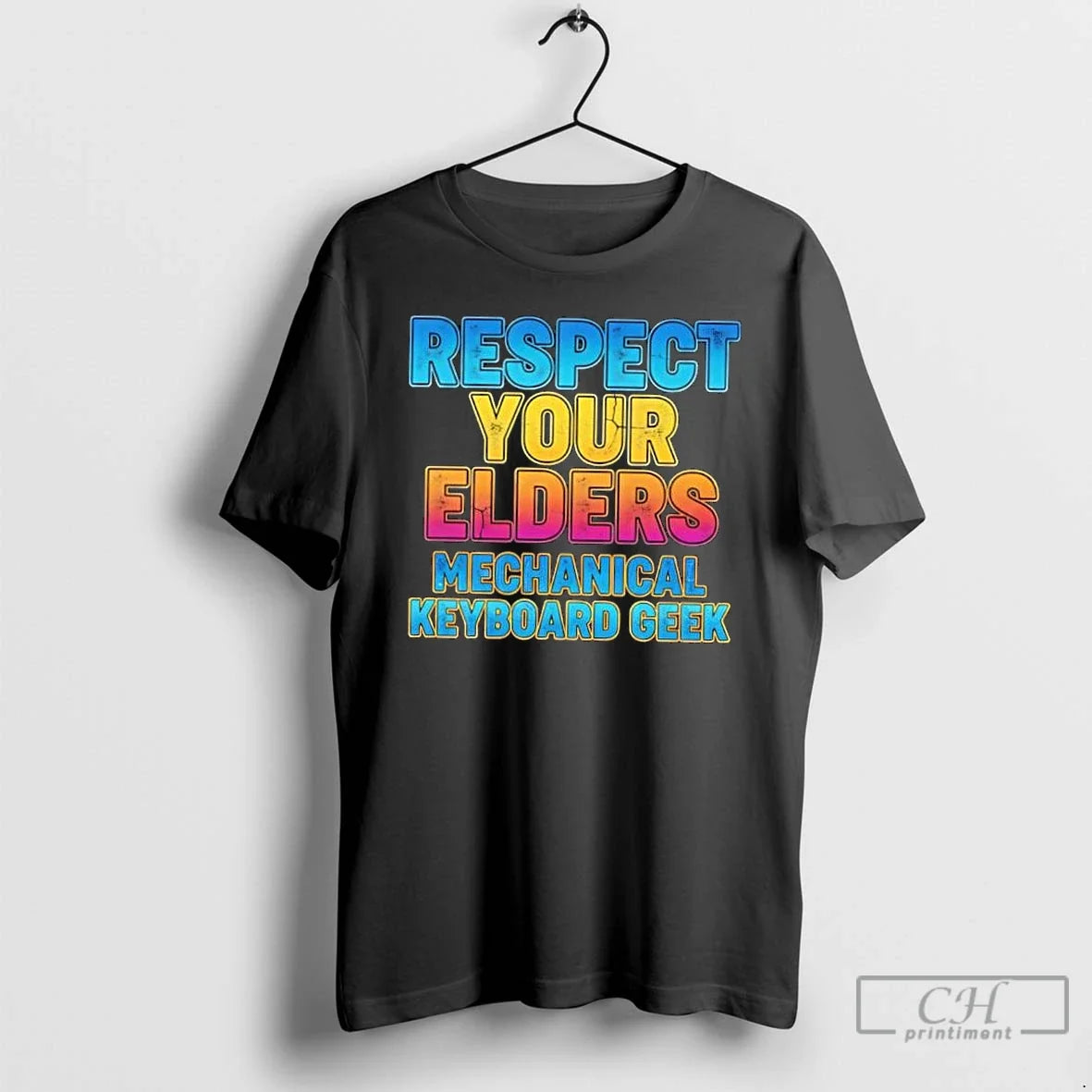Classic Respect Your Elders Mechanical Keyboard Geek - Adult & Kids T-Shirts, Sweatshirts & Hoodies apparel design preview 1
