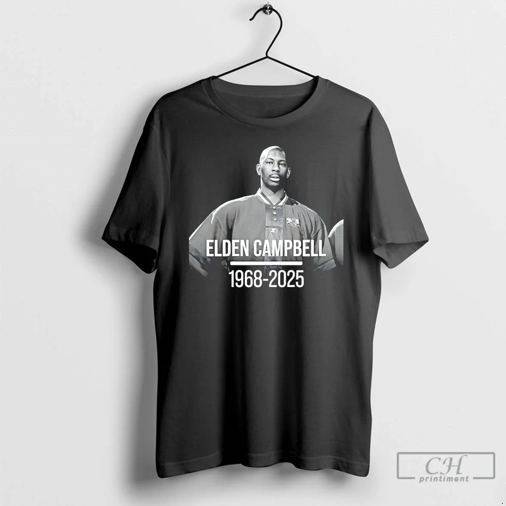 Classic Rest Peace Elden Campbell 1968 2025 - Adult & Kids T-Shirts, Sweatshirts & Hoodies apparel design preview 1