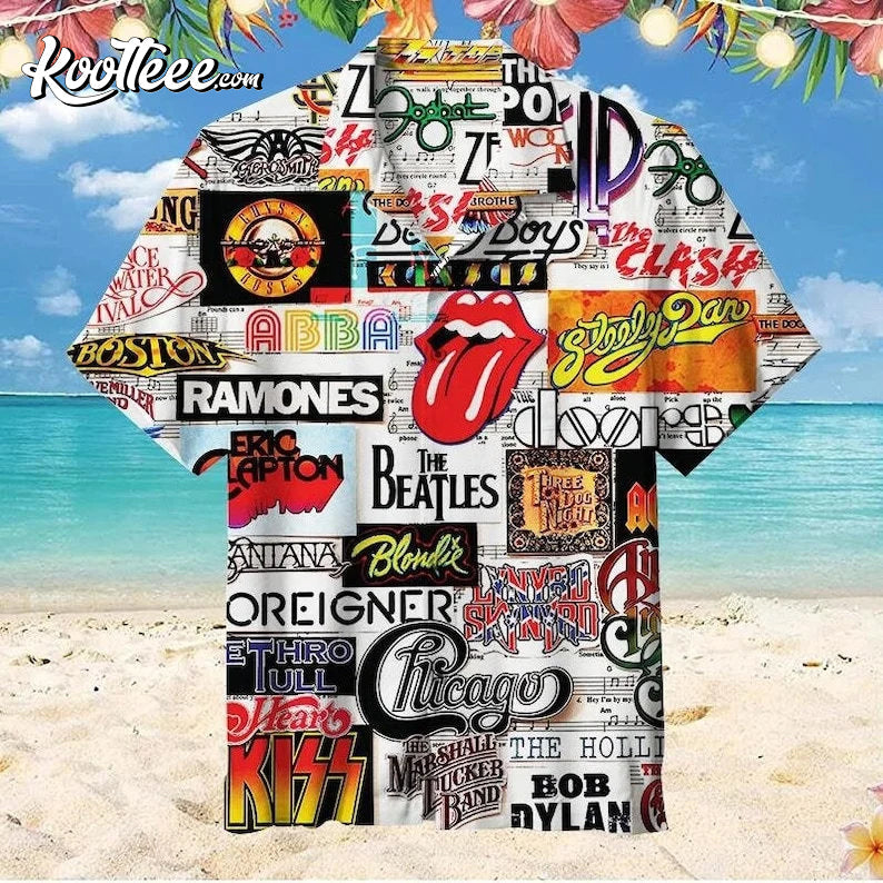 Classic Rock Hawaiian - Adult & Kids T-Shirts, Sweatshirts & Hoodies apparel design preview 1