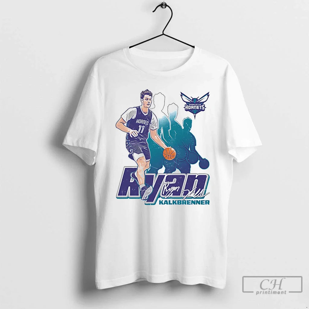 Classic Ryan Kalkbrenner Charlotte Hornets Retro - Adult & Kids T-Shirts, Sweatshirts & Hoodies apparel design preview 1