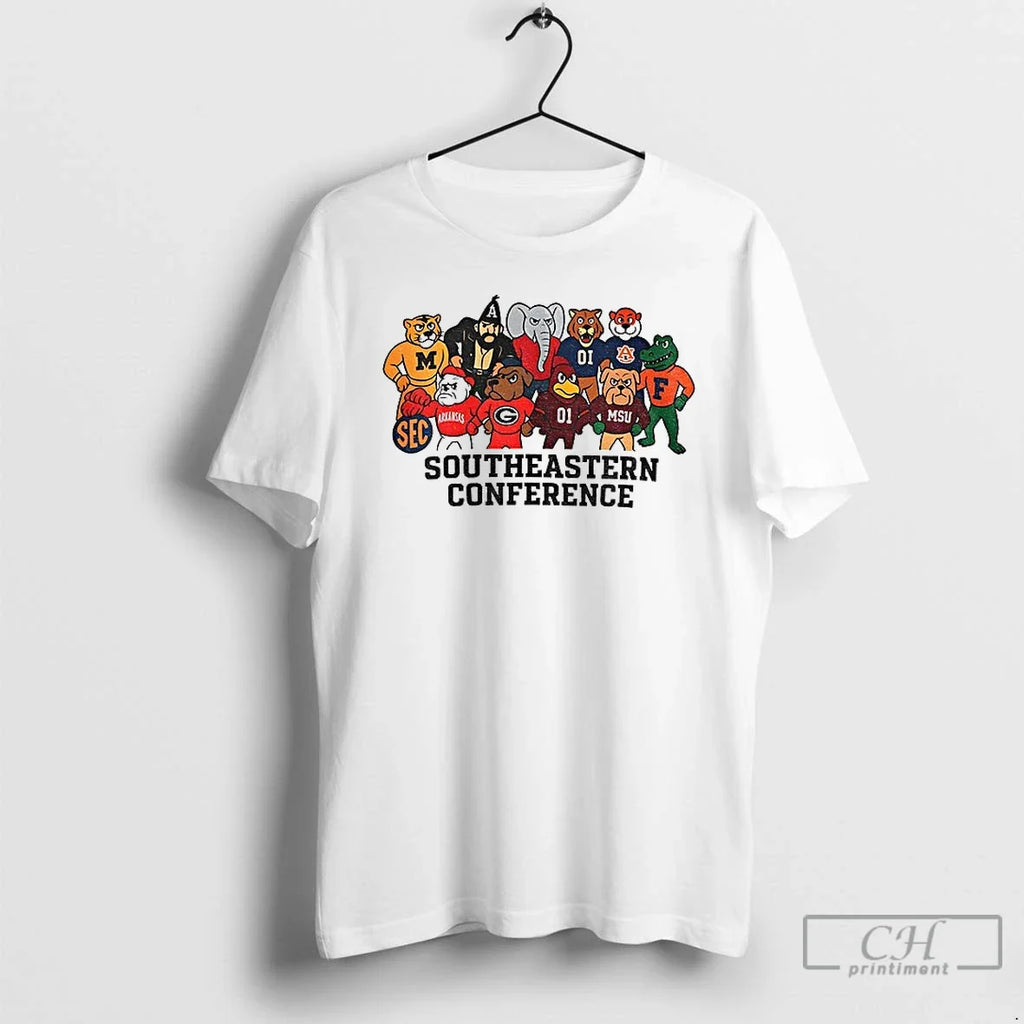 Classic Sec Team Spirit Modern Southeastern - Adult & Kids T-Shirts, Sweatshirts & Hoodies apparel design preview 1
