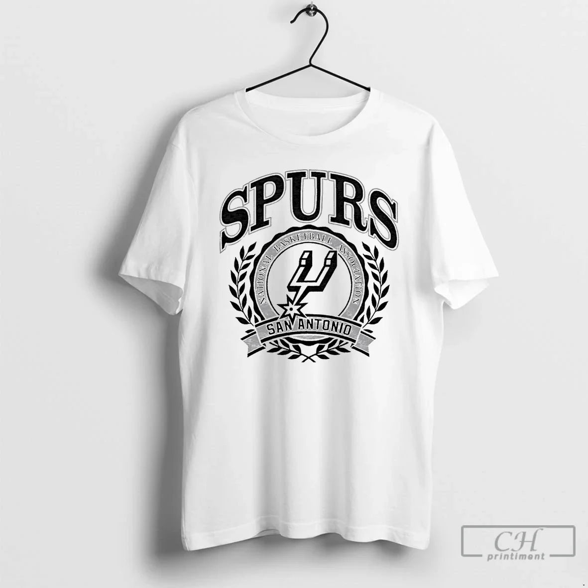 Classic San Antonio Spurs Nba Crest - Adult & Kids T-Shirts, Sweatshirts & Hoodies apparel design preview 1