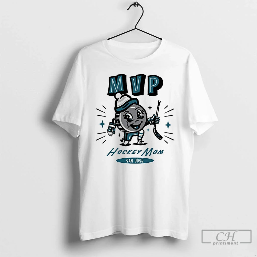 Classic San Jose Sharks 2025 Mvp Hockey Mom - Adult & Kids T-Shirts, Sweatshirts & Hoodies apparel design preview 1