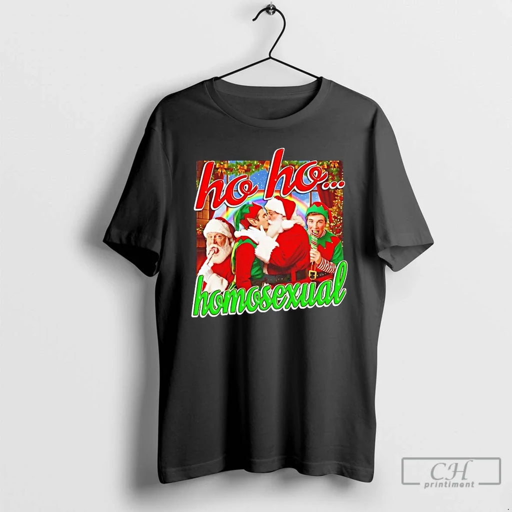 Classic Santa Ho Homosexual - Adult & Kids T-Shirts, Sweatshirts & Hoodies apparel design preview 1