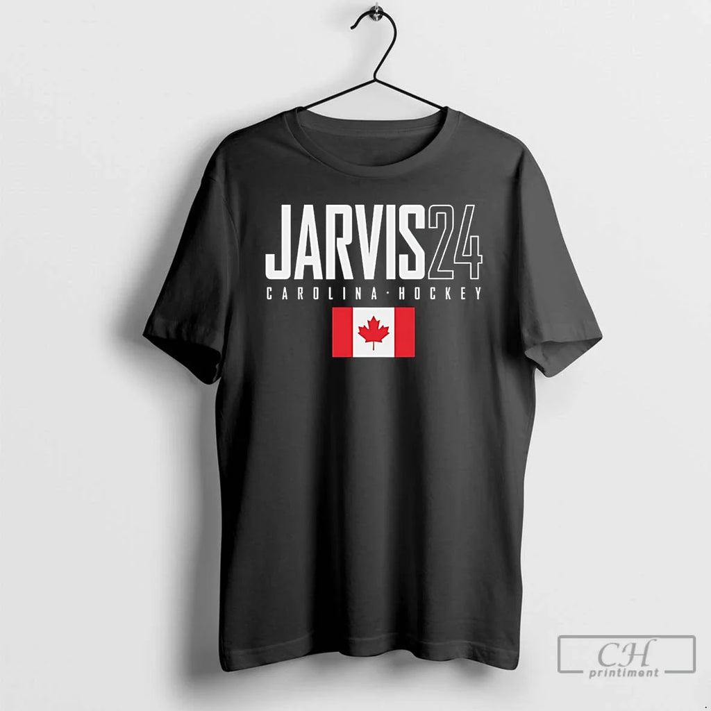 Classic Seth Jarvis Carolina Canada Elite Number And - Adult & Kids T-Shirts, Sweatshirts & Hoodies apparel design preview 1