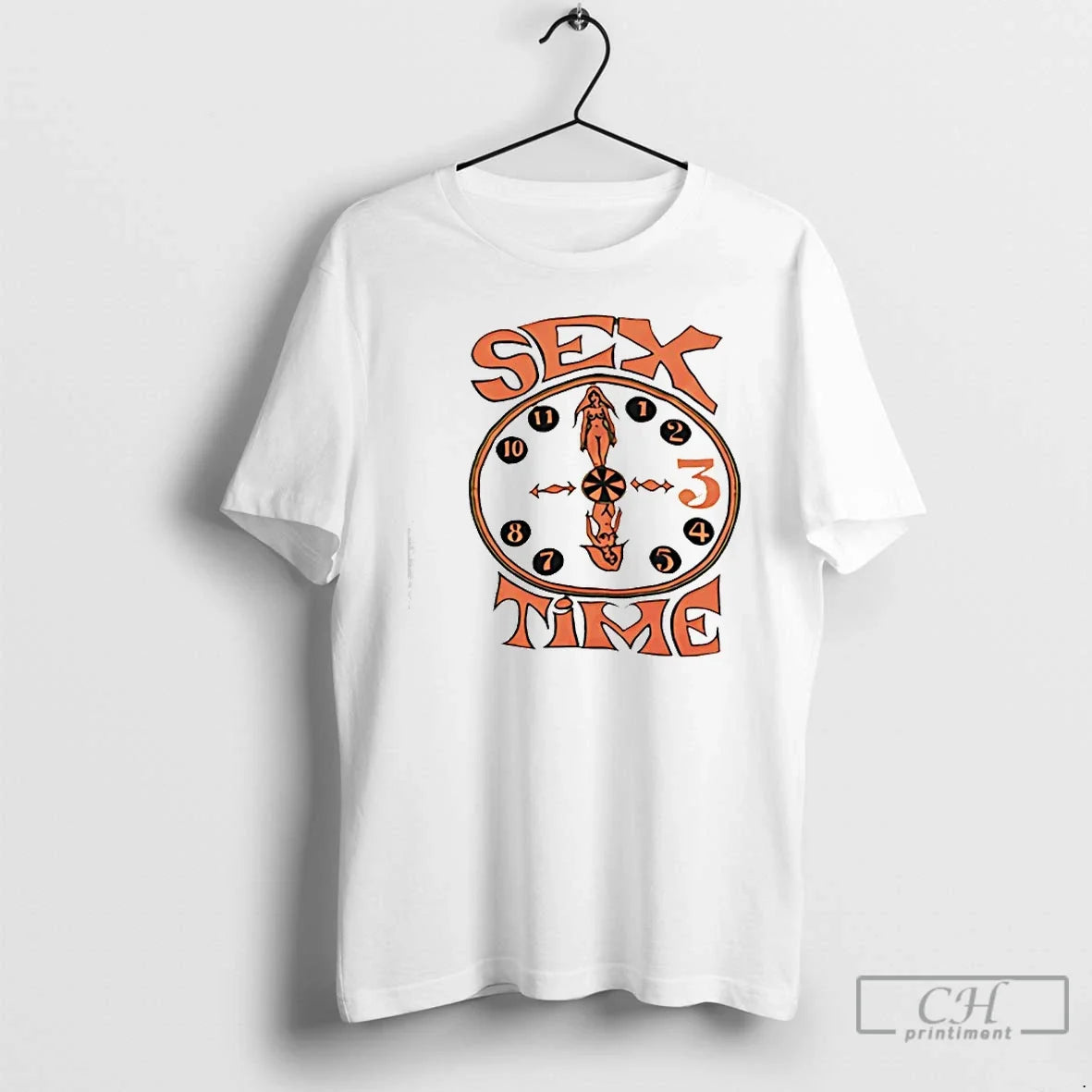 Classic Sex Time Clock - Adult & Kids T-Shirts, Sweatshirts & Hoodies apparel design preview 1