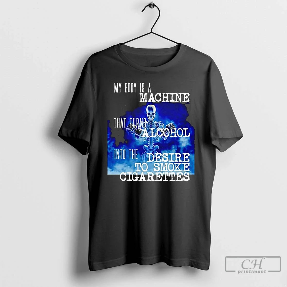 Classic Skeleton My Body Is Machine That Turns - Adult & Kids T-Shirts, Sweatshirts & Hoodies apparel design preview 1