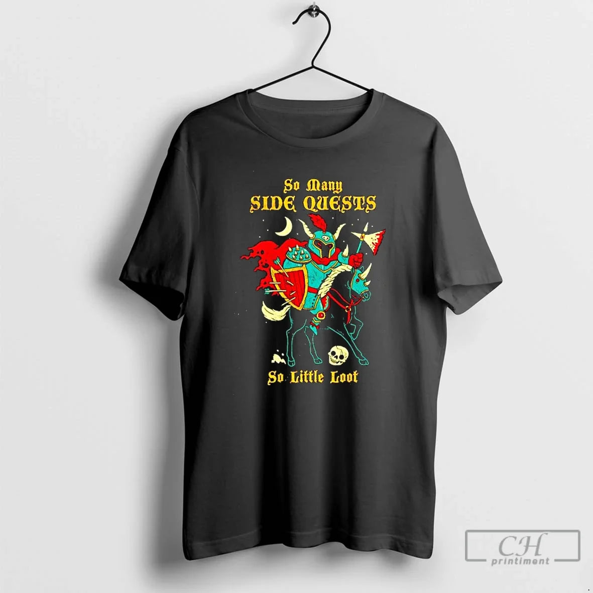 Classic So Many Side Quests Little Loot - Adult & Kids T-Shirts, Sweatshirts & Hoodies apparel design preview 1