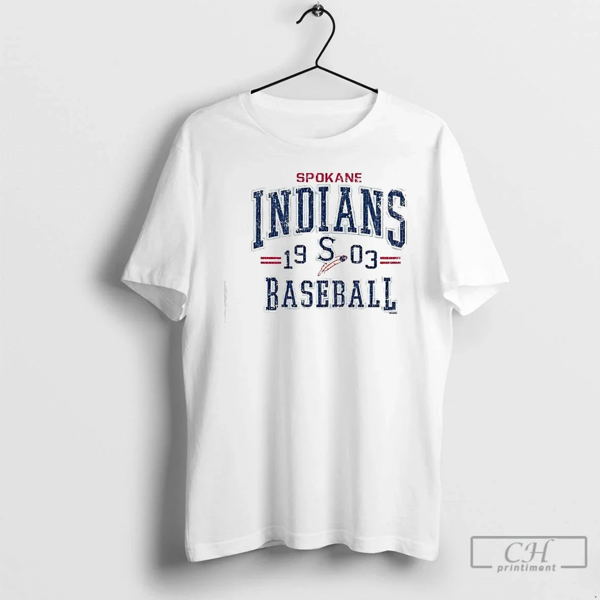 Classic Spokane Indians Ash Fortiflora Baseball 1903 - Adult & Kids T-Shirts, Sweatshirts & Hoodies apparel design preview 1