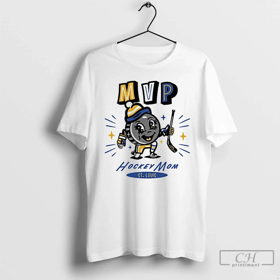 Classic St Louis Blues 2025 Mvp Hockey Mom - Adult & Kids T-Shirts, Sweatshirts & Hoodies apparel design preview 1