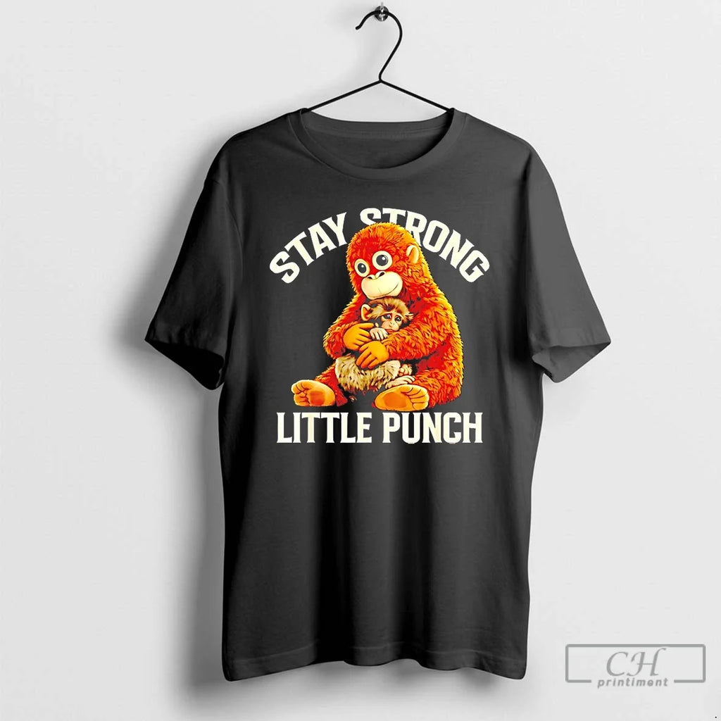 Classic Stay Strong Little Punch Cute Monkey - Adult & Kids T-Shirts, Sweatshirts & Hoodies apparel design preview 1