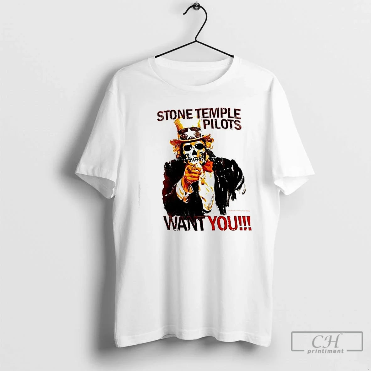 Classic Stone Temple Pilots Wants You Usa Skeleton - Adult & Kids T-Shirts, Sweatshirts & Hoodies apparel design preview 1