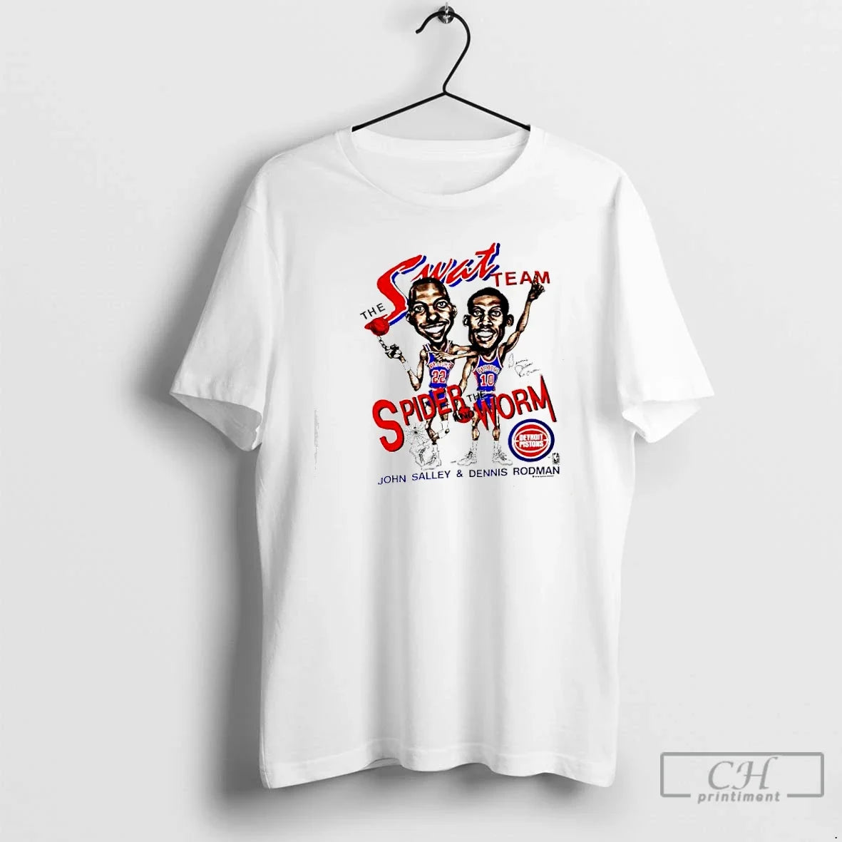 Classic Swat Team Spider Worm Detroit Pistons John - Adult & Kids T-Shirts, Sweatshirts & Hoodies apparel design preview 1