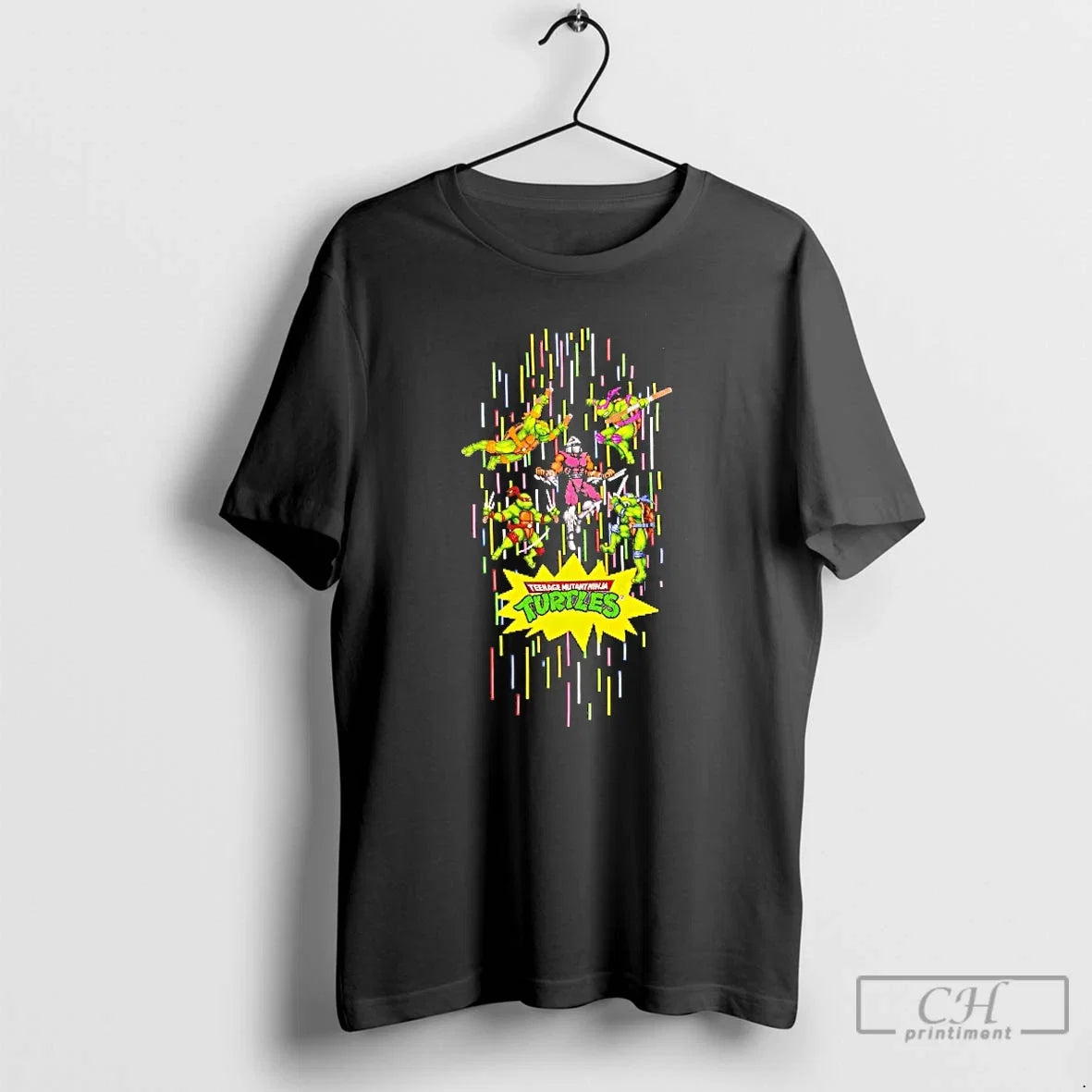 Classic Tmnt Turtles In Time Video Game - Adult & Kids T-Shirts, Sweatshirts & Hoodies apparel design preview 1