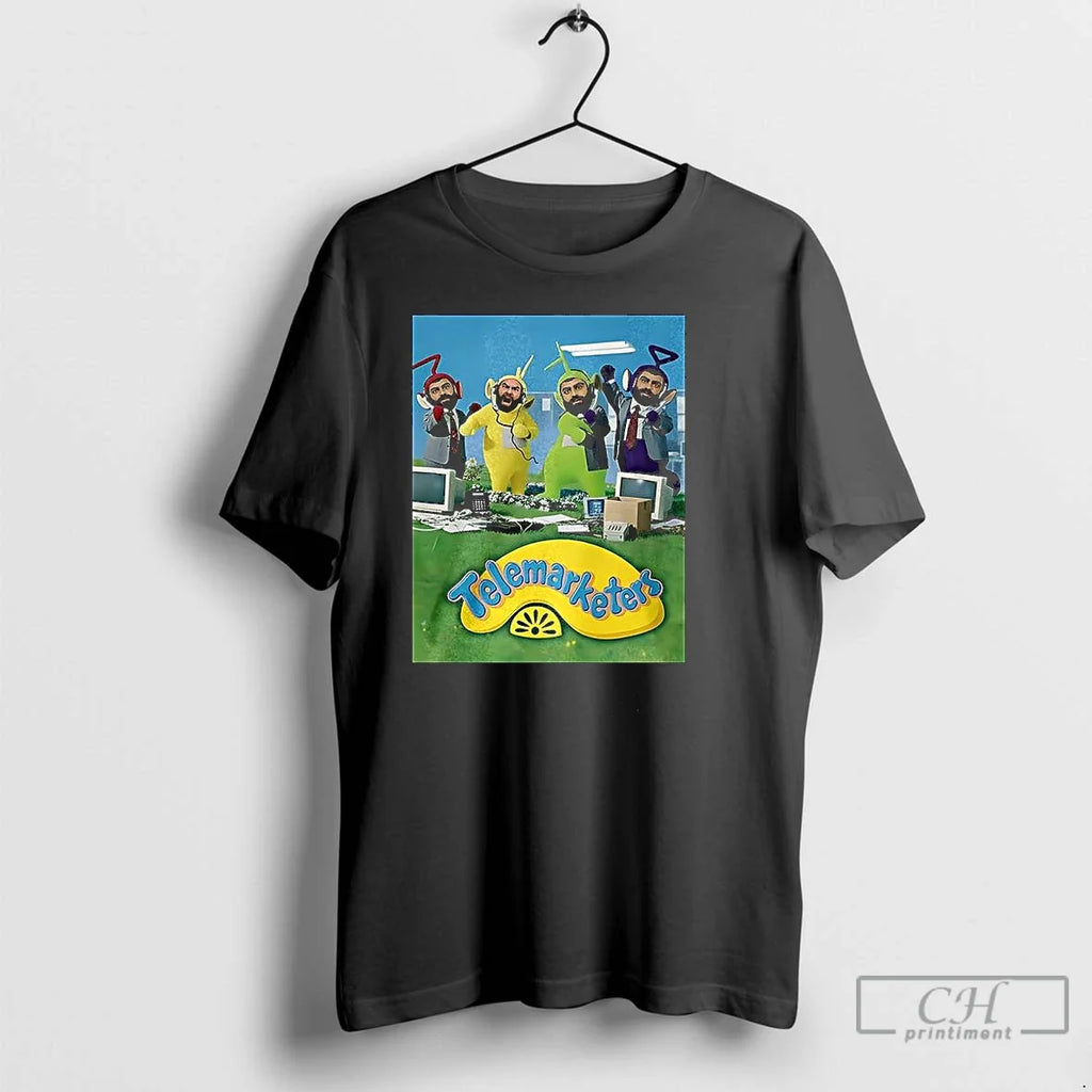 Classic Telemarketers X Teletubbies Parody - Adult & Kids T-Shirts, Sweatshirts & Hoodies apparel design preview 1