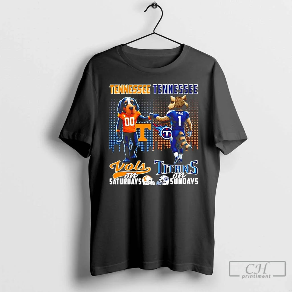 Classic Tennessee Volunteers Saturdays Vs Titans - Adult & Kids T-Shirts, Sweatshirts & Hoodies apparel design preview 1