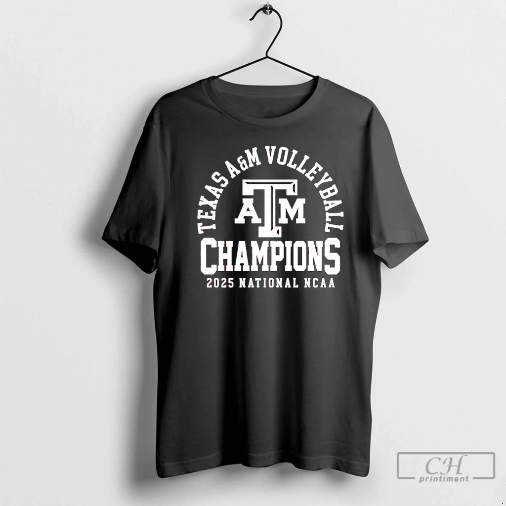 Classic Texas Am Aggies Volleyball 2025 National - Adult & Kids T-Shirts, Sweatshirts & Hoodies apparel design preview 1