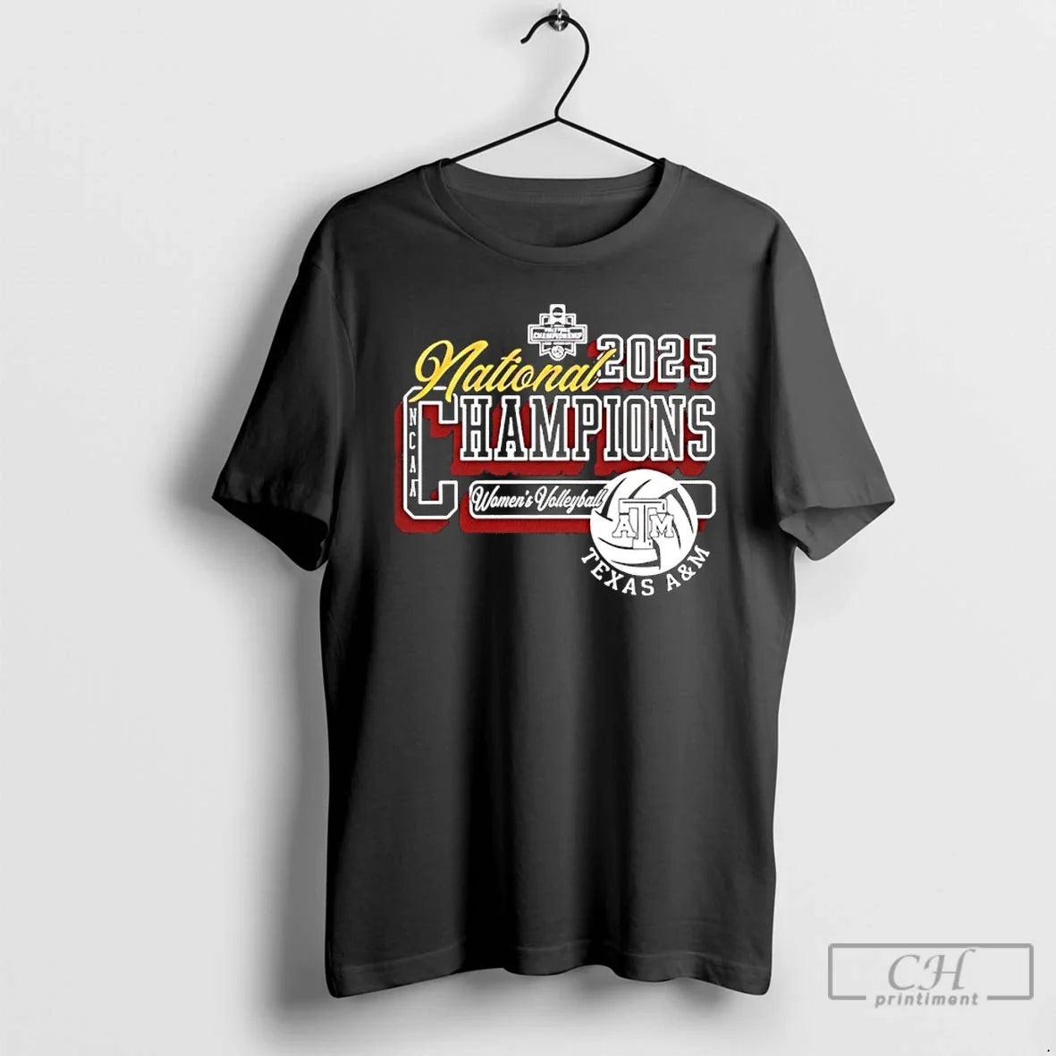 Classic Texas Am Aggies Volleyball 2025 National - Adult & Kids T-Shirts, Sweatshirts & Hoodies apparel design preview 1
