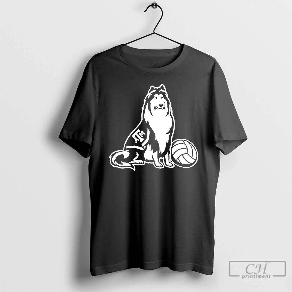Classic Texas Am Aggies Volleyball Reveille Mascot - Adult & Kids T-Shirts, Sweatshirts & Hoodies apparel design preview 1