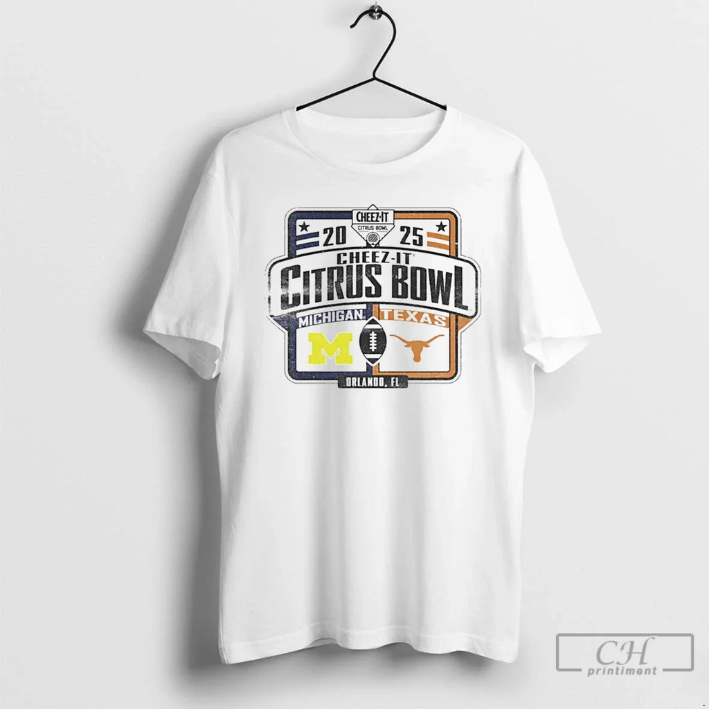Classic Texas Longhorns Vs Michigan 2025 Citrus Bowl - Adult & Kids T-Shirts, Sweatshirts & Hoodies apparel design preview 1