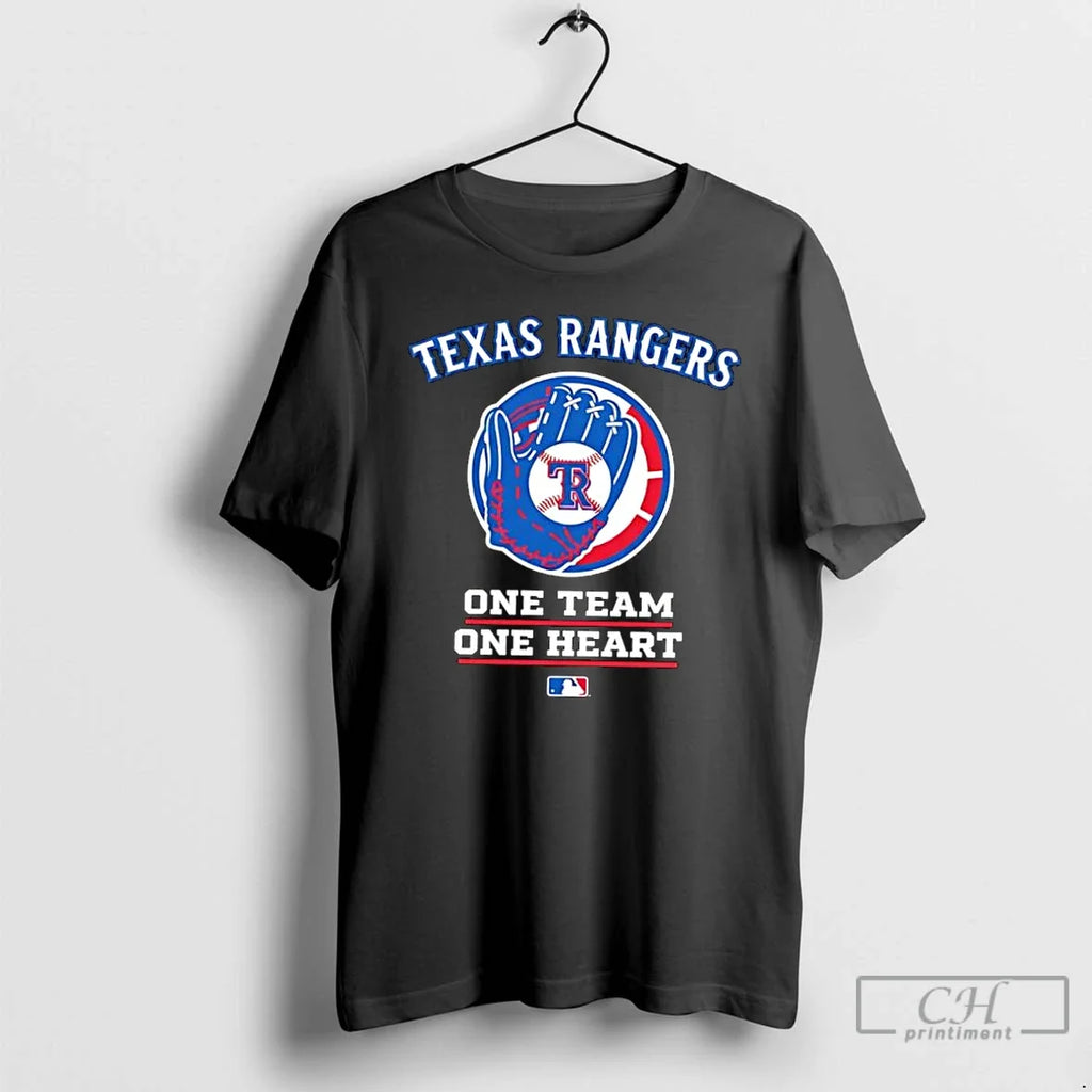 Classic Texas Rangers One Team Heart Mlb - Adult & Kids T-Shirts, Sweatshirts & Hoodies apparel design preview 1