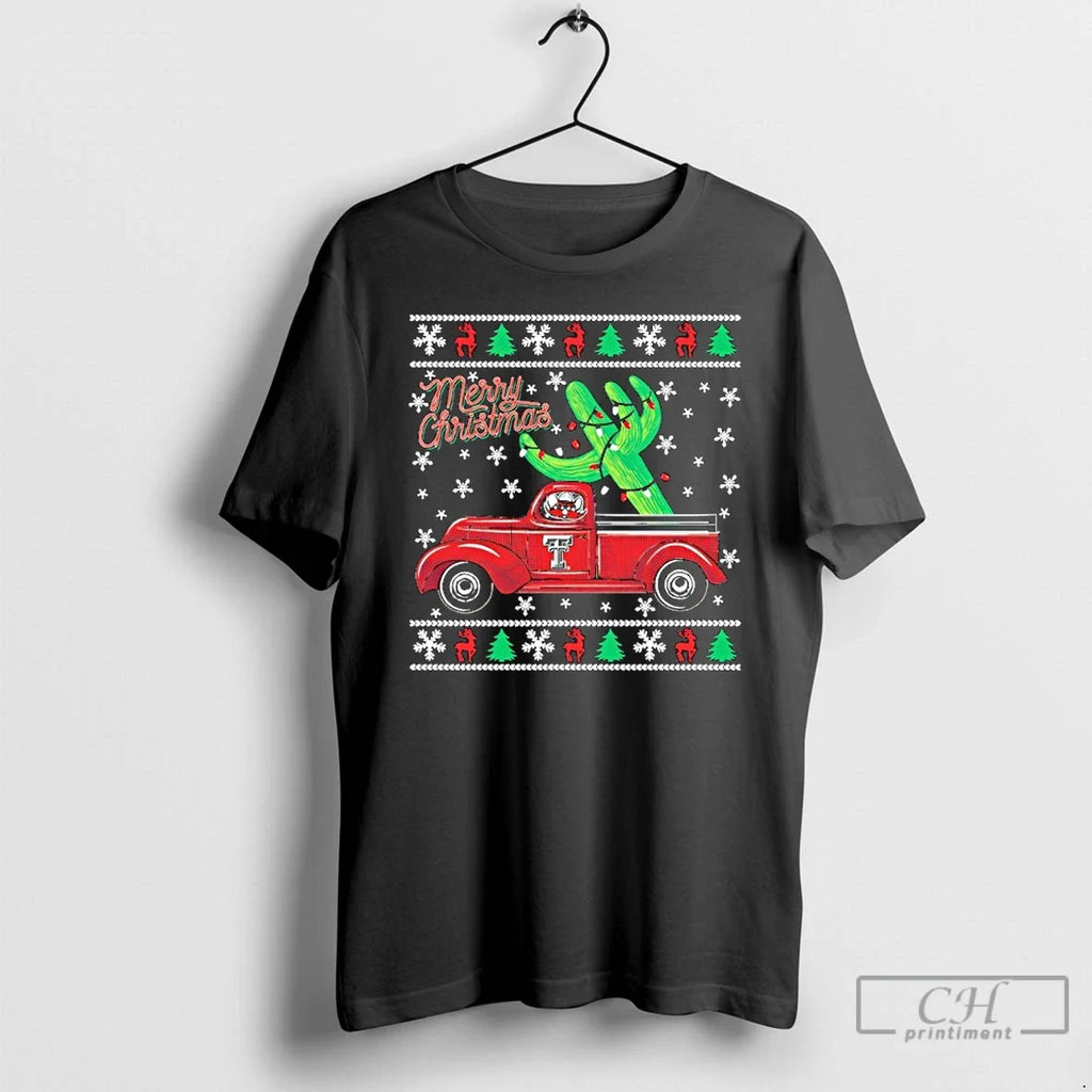 Classic Texas Tech Cactus Truck - Adult & Kids T-Shirts, Sweatshirts & Hoodies apparel design preview 1