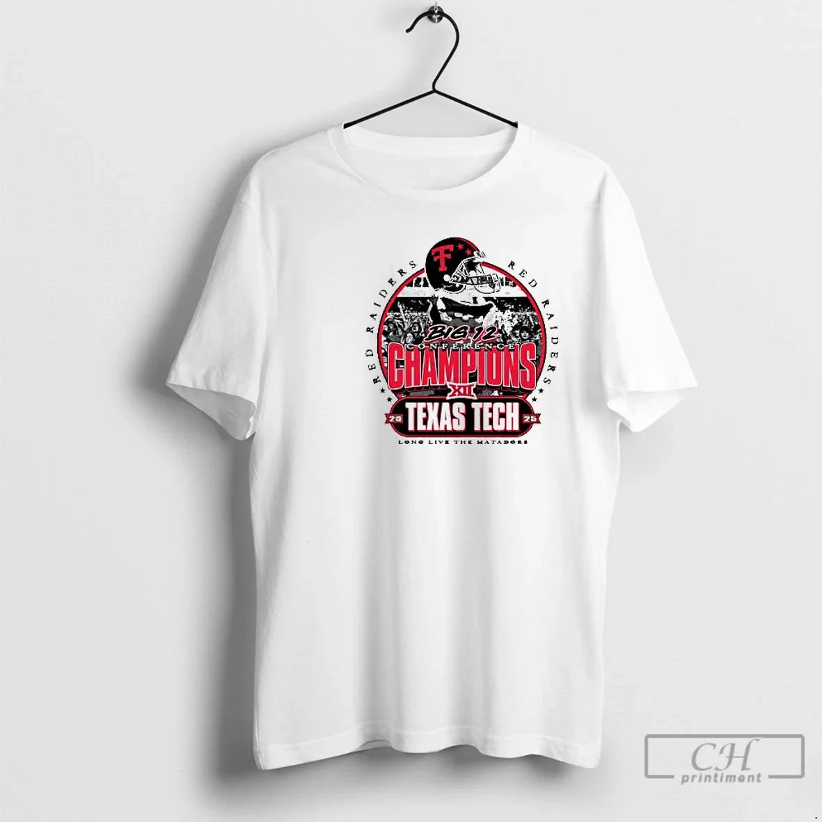 Classic Texas Tech Red Raiders 2025 Big 12 Champions - Adult & Kids T-Shirts, Sweatshirts & Hoodies apparel design preview 1