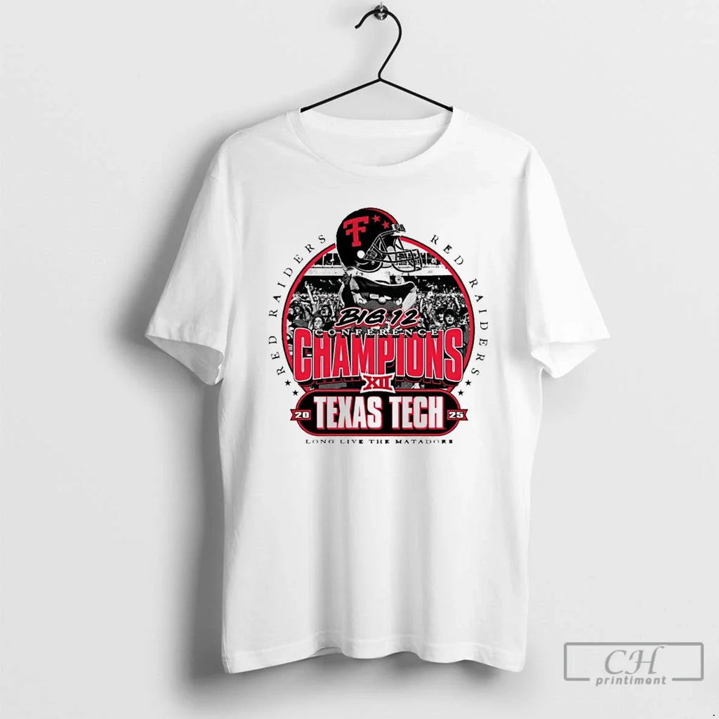 Classic Texas Tech Red Raiders 2025 Big 12 Conference - Adult & Kids T-Shirts, Sweatshirts & Hoodies apparel design preview 1