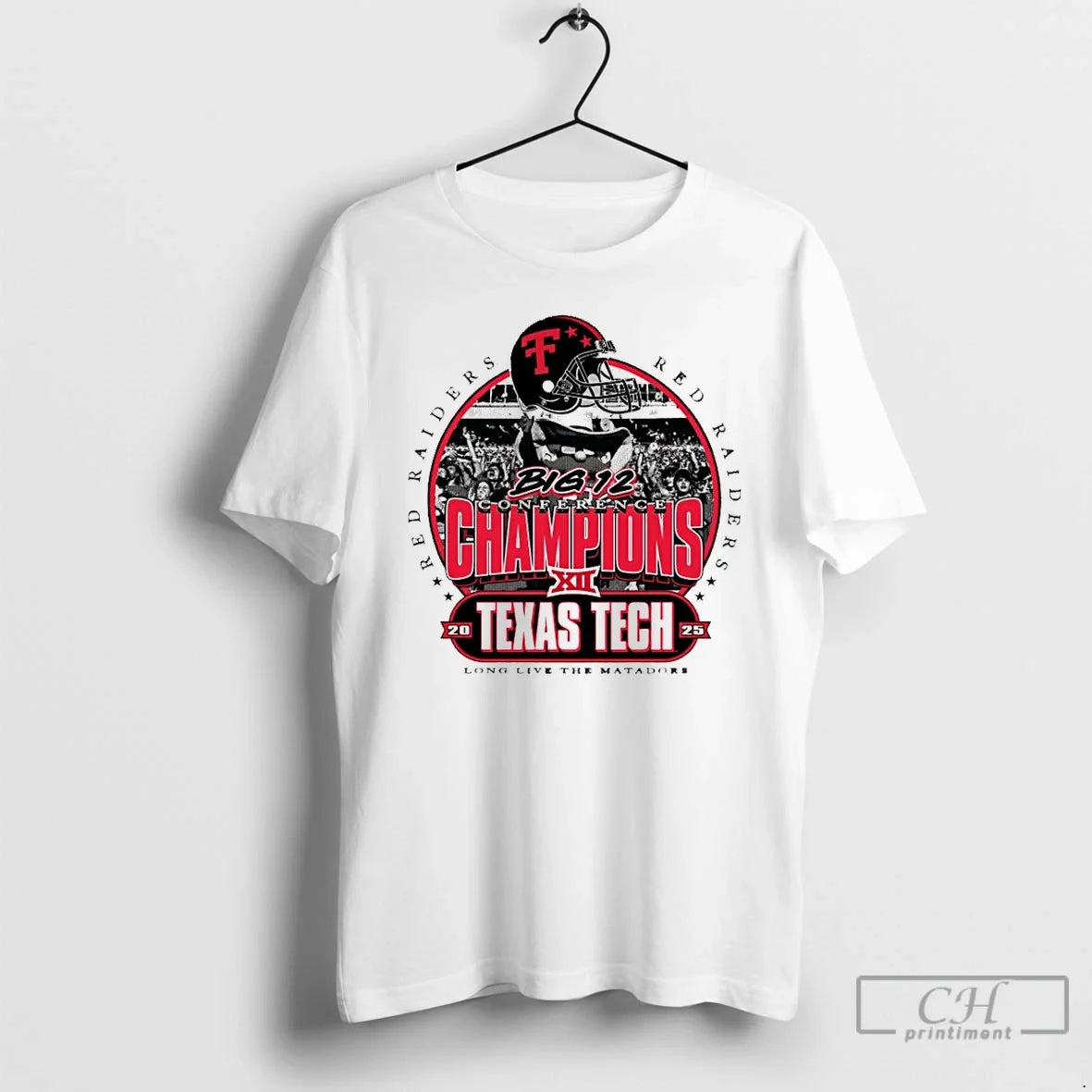 Classic Texas Tech Red Raiders 2025 Big 12 Conference - Adult & Kids T-Shirts, Sweatshirts & Hoodies apparel design preview 1