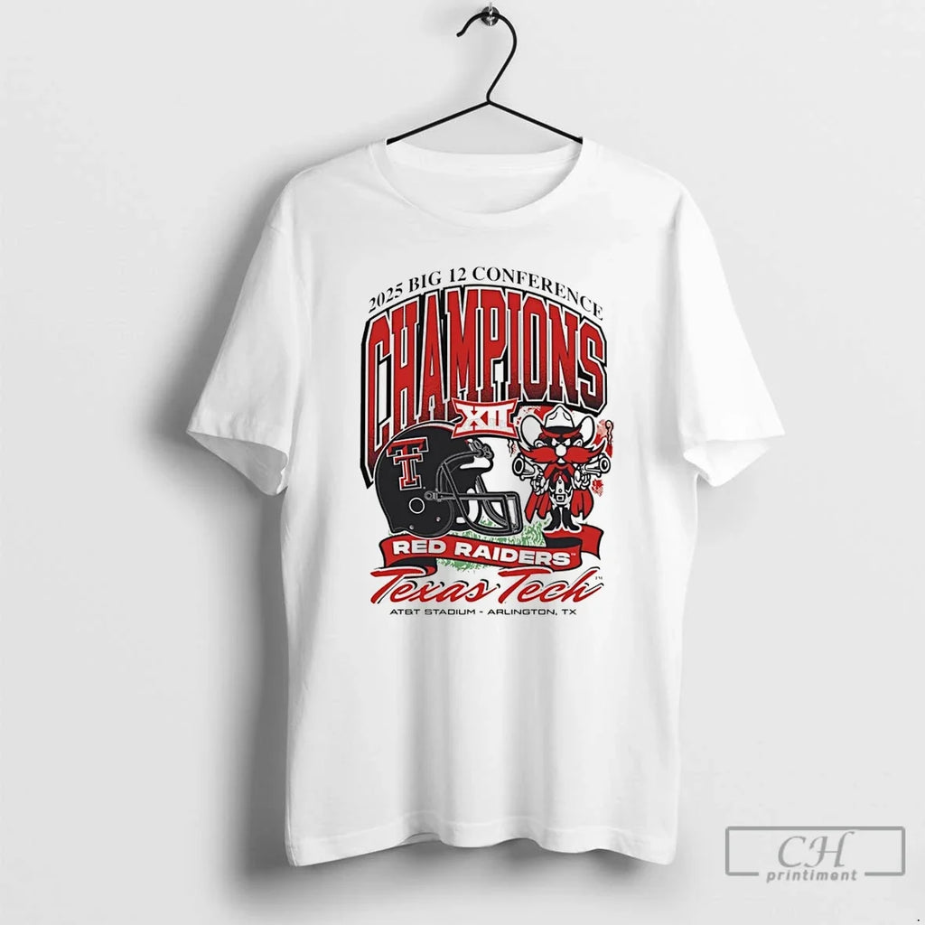 Classic Texas Tech Red Raiders 2025 Big 12 Conference - Adult & Kids T-Shirts, Sweatshirts & Hoodies apparel design preview 1