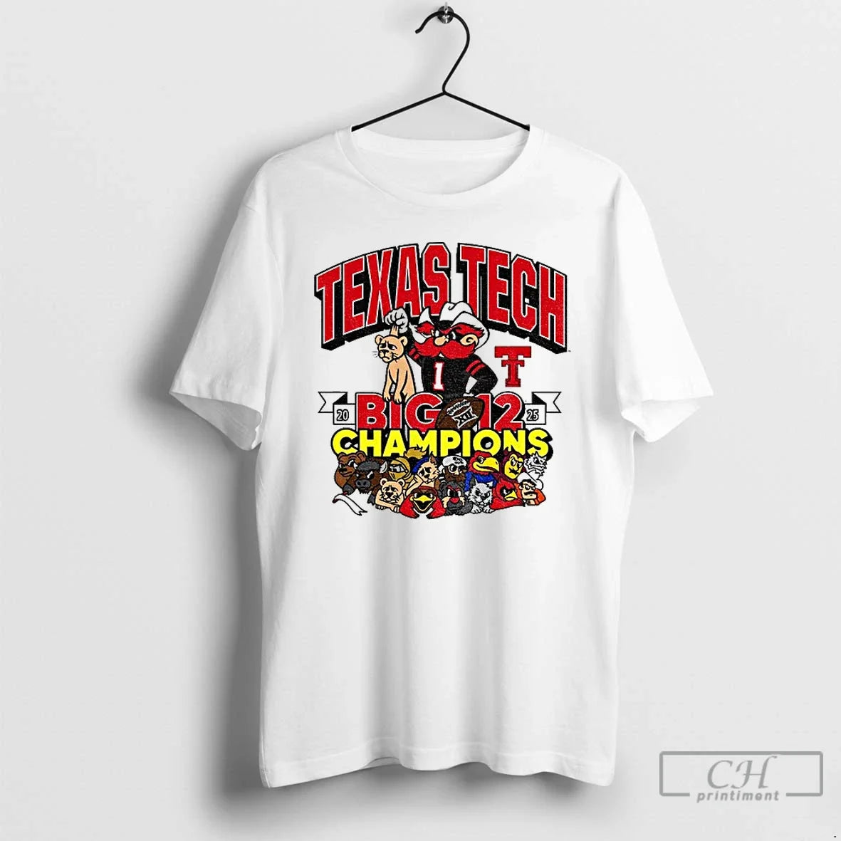 Classic Texas Tech Red Raiders Big 12 Football - Adult & Kids T-Shirts, Sweatshirts & Hoodies apparel design preview 1