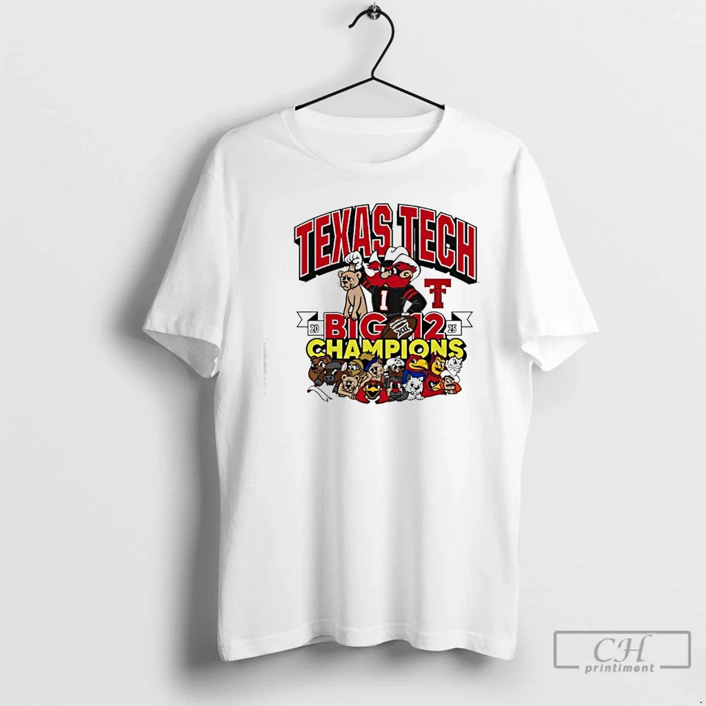 Classic Texas Tech Red Raiders Big 12 Football Champs - Adult & Kids T-Shirts, Sweatshirts & Hoodies apparel design preview 1