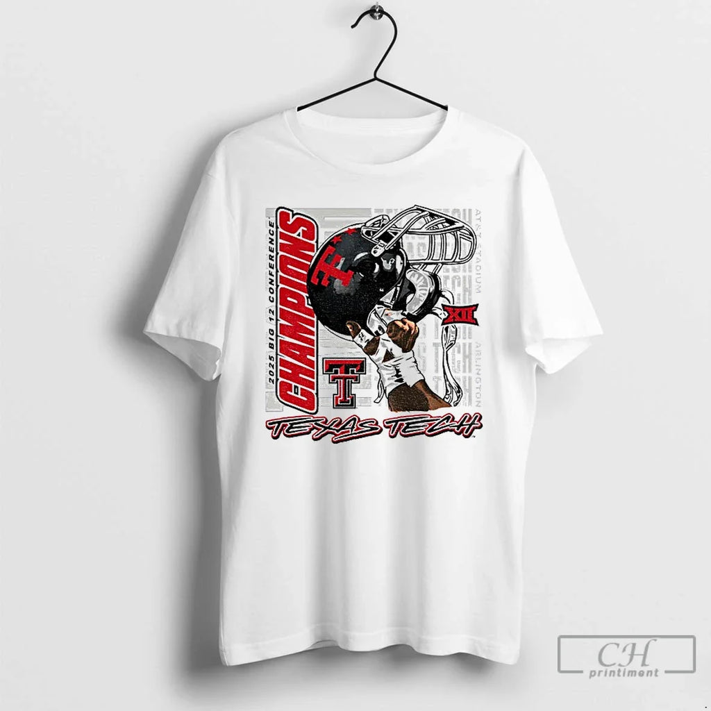 Classic Texas Tech Red Raiders Football 2025 Big 12 - Adult & Kids T-Shirts, Sweatshirts & Hoodies apparel design preview 1
