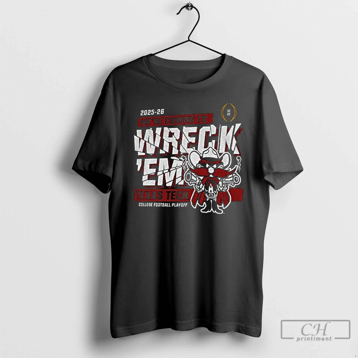 Classic Texas Tech Red Raiders Football Big 12 Cfp - Adult & Kids T-Shirts, Sweatshirts & Hoodies apparel design preview 1