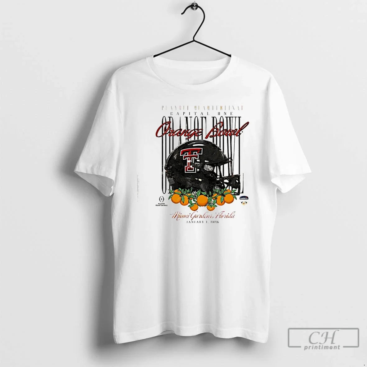 Classic Texas Tech Red Raiders Orange Bowl Capital - Adult & Kids T-Shirts, Sweatshirts & Hoodies apparel design preview 1