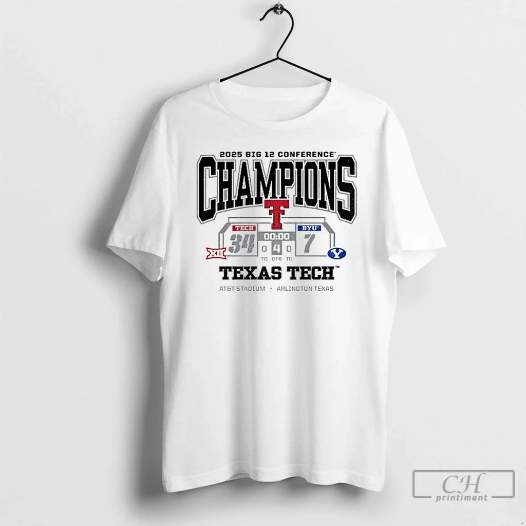 Classic Texas Tech Red Raiders Beat Byu Big 12 Cfp - Adult & Kids T-Shirts, Sweatshirts & Hoodies apparel design preview 1