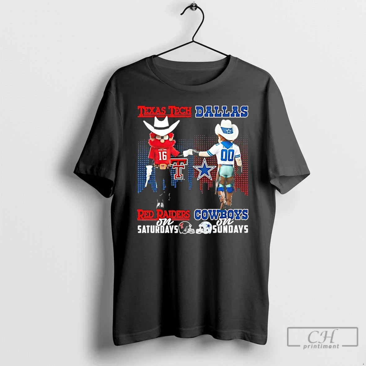 Classic Texas Tech Red Raiders Saturdays Vs Dallas - Adult & Kids T-Shirts, Sweatshirts & Hoodies apparel design preview 1